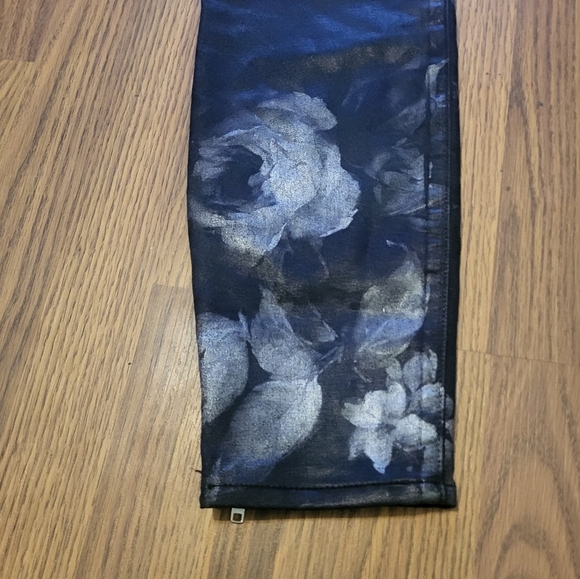 Guess Brittney Silver Zipper Leggings Women’s Size 30 YKK Designer Denim A2 - Picture 11 of 12